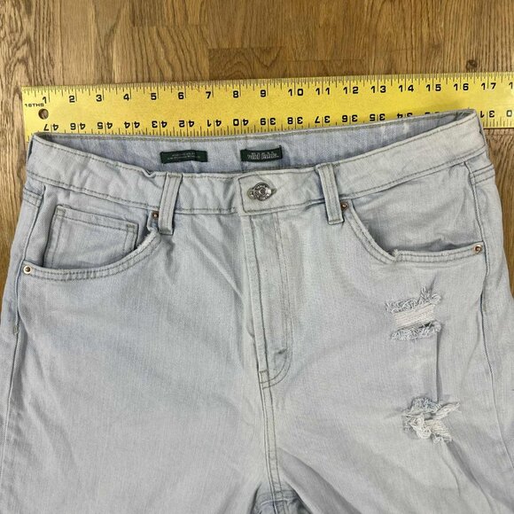 Wild Fable Highest Rise Mom Jeans Distressed Light Wash - Picture 12 of 15